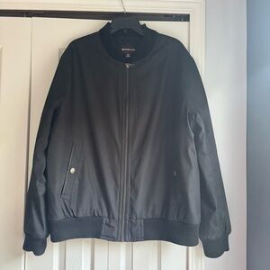 Michael Kors Men’s Black Bomber Jacket- Size XL